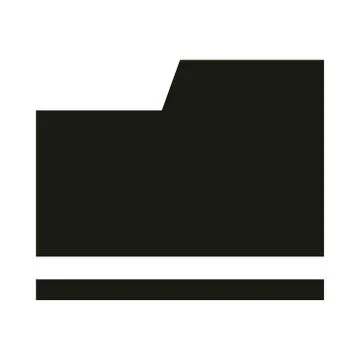 Mobile application folder file archive web button menu digital silhouette style Stock Illustration