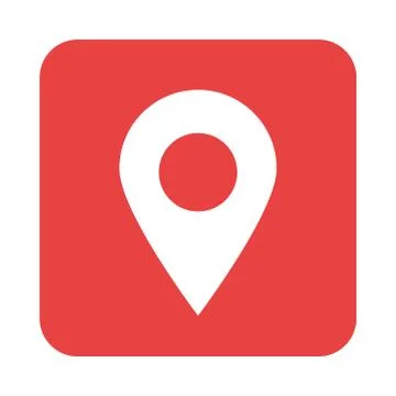 Mobile application gps navigation pointer web button menu digital flat style Stock Illustration