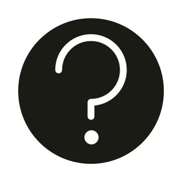 Mobile application help support web button menu digital silhouette style icon Illustrazione stock