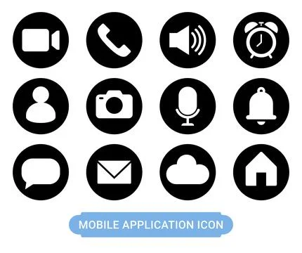 Mobile application icon Stock-Illustration