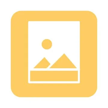 Mobile application image gallery web button menu digital flat style icon Illustrazione stock