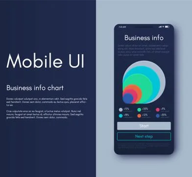 Mobile application interface. Ui design, vector illustration イラスト素材