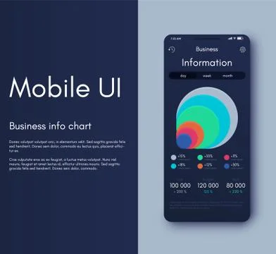 Mobile application interface. Ui design, vector illustration イラスト素材