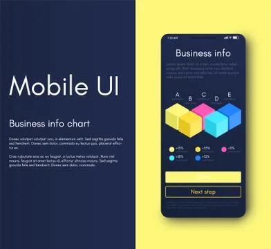 Mobile application interface. Ui design, vector illustration イラスト素材