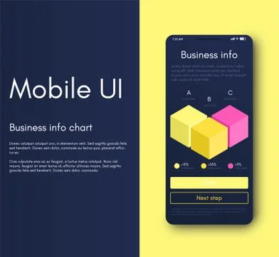 Mobile application interface. Ui design, vector illustration イラスト素材