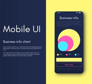 Mobile application interface. Ui design, vector illustration Stockillustratie