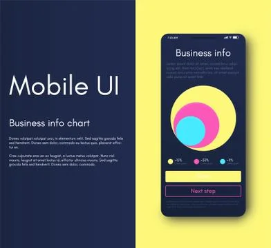 Mobile application interface. Ui design, vector illustration イラスト素材