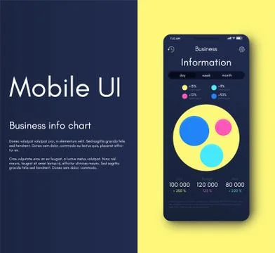 Mobile application interface. Ui design, vector illustration イラスト素材