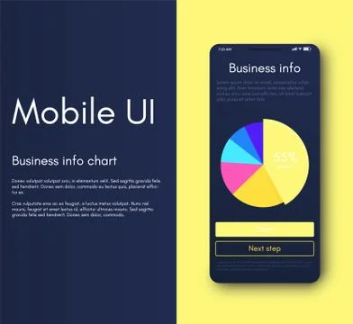 Mobile application interface. Ui design, vector illustration イラスト素材