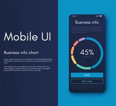 Mobile application interface. Ui design, vector illustration イラスト素材