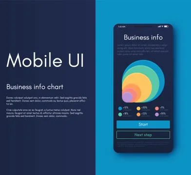 Mobile application interface. Ui design, vector illustration イラスト素材
