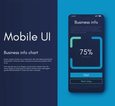 Mobile application interface. Ui design, vector illustration イラスト素材