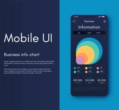 Mobile application interface. Ui design, vector illustration イラスト素材