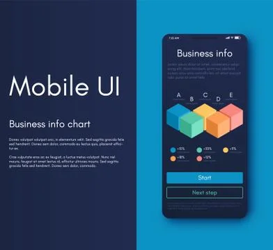 Mobile application interface. Ui design, vector illustration イラスト素材