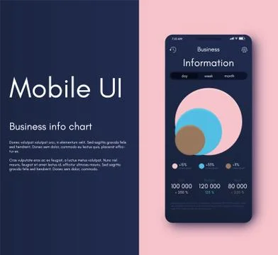 Mobile application interface. Ui design, vector illustration イラスト素材