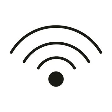 Mobile application internet wifi connection web button menu digital silhouette Stock Illustration