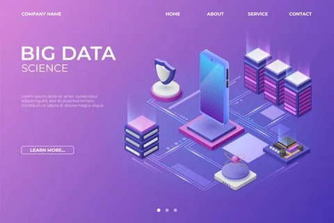 Mobile application. Isometric VR. AR technology app or game icon. 3D innovation Stock Illustration