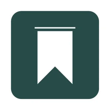 Mobile application marker web button menu digital flat style icon Stock Illustration