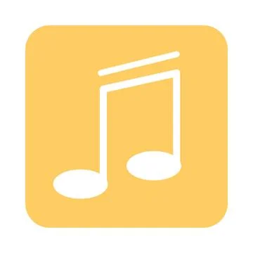 Mobile application music audio web button menu digital flat style icon 스톡 일러스트