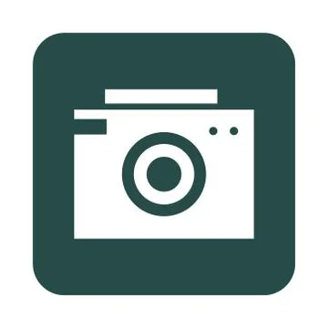 Mobile application photo camera and video web button menu digital flat style Stock Illustration