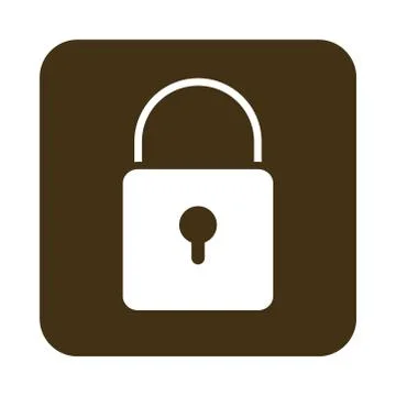 Mobile application protection data web button menu digital flat style icon Stock Illustration