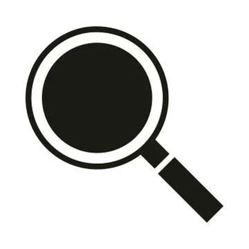 Mobile application searching web button menu digital silhouette style icon Stock Illustration