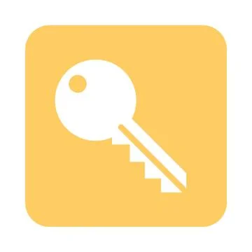 Mobile application security web button menu digital flat style icon Stock Illustration