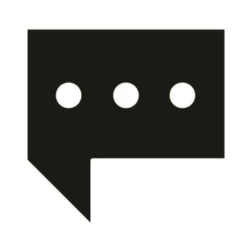 Mobile application sms message web button menu digital silhouette style icon 스톡 일러스트