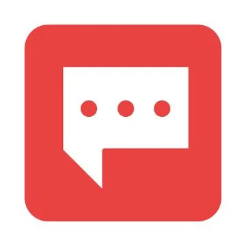 Mobile application sms message web button menu digital flat style icon Stock Illustration