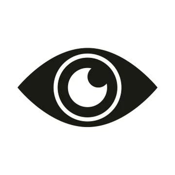 Mobile application surveillance web button menu digital silhouette style icon Stock Illustration