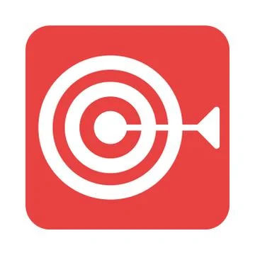 Mobile application target web button menu digital flat style icon イラスト素材