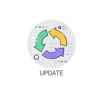 Mobile Application Update Software Icon Stock Illustration