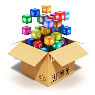 Mobile applications concept Stock-Illustration