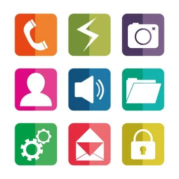 Mobile applications entertainment イラスト素材