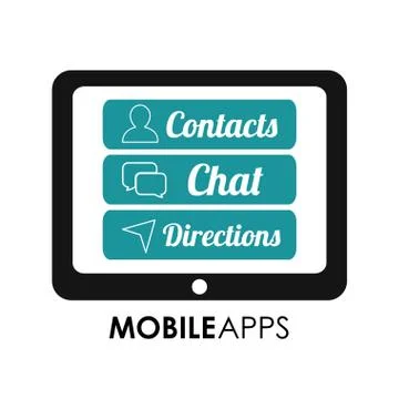 Mobile applications shop entertainment 스톡 일러스트