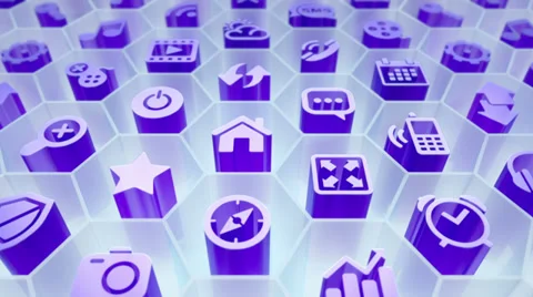 Mobile apps abstract background animation Stock Footage 34270915