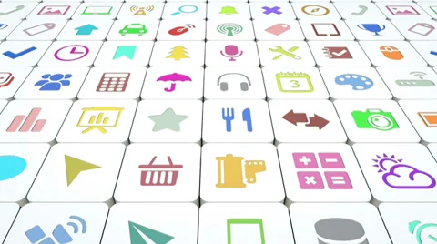 Mobile apps abstract background animation Stock Footage 34527443