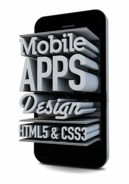 Mobile apps design Stock Illustration
