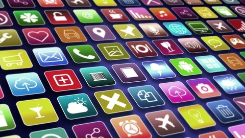 Mobile Apps Stock-Footage 84933653
