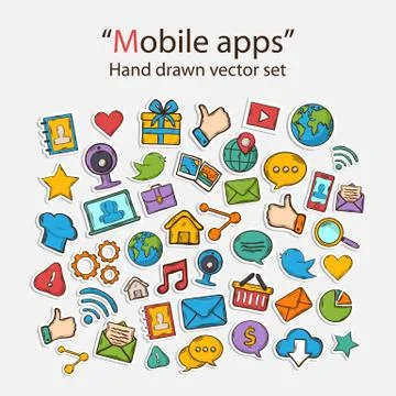 Mobile Apps Stock Illustration