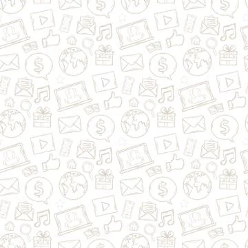 Mobile apps pattern Stock Illustration