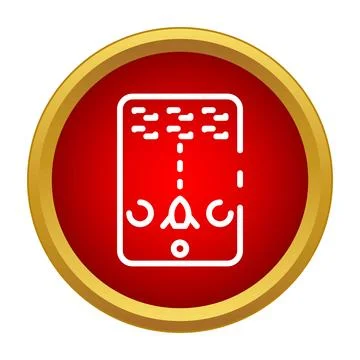 Mobile arcade game spaceship shooting pixel enemies icon Illustrazione stock