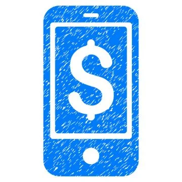 Mobile Balance Grainy Texture Icon 스톡 일러스트