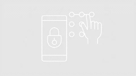 Mobile banking animation set Stock Footage 326032708