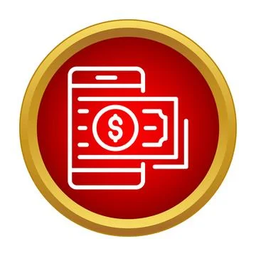 Mobile banking application showing online payment transaction Stock Illustration