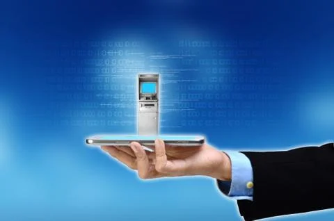 Mobile banking concept Stock Photos
