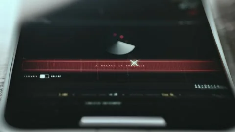 Mobile Banking Dashboard Close Up showing secure data Stock Footage 337435895