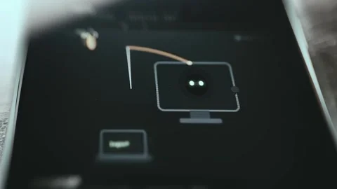 Mobile Banking Dashboard Data Display showing secure data Stock Footage 337435752