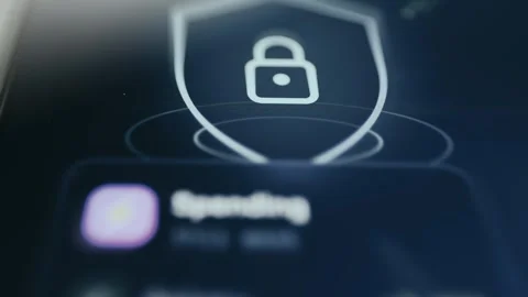 Mobile Banking Dashboard Data Display with animated metrics Stock Footage 337471838