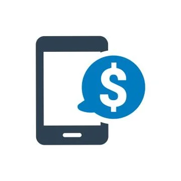 Mobile Banking Icon Stock Illustration
